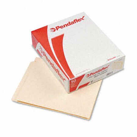 ESSELTE PENDAFLEX Expansion Folders with 1 Fastener Straight Cut End Tab Ltr Manila, 50PK H10U1